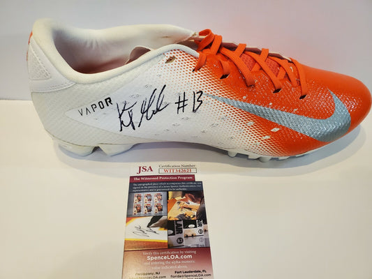 Denver Broncos Kj Hamler Autographed Signed Nike Vapor Cleat Jsa Coa