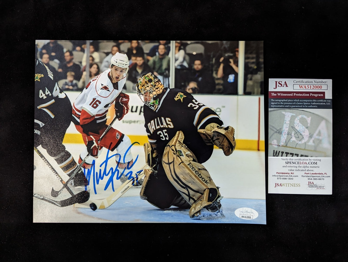 Dallas Stars Marty Turco Autographed Signed 8X10 Photo Jsa Coa