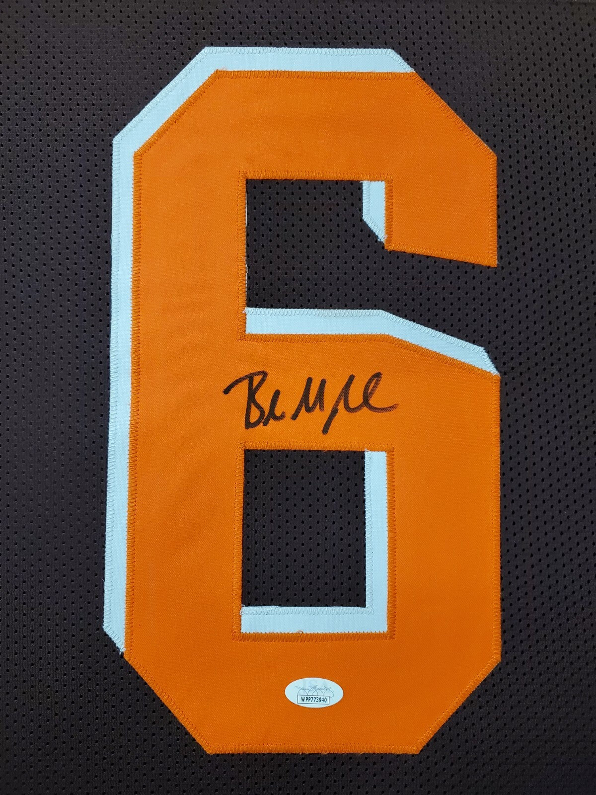 Framed Baker Mayfield Autographed Signed Cleveland Browns Jersey Jsa Coa