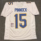 Pitt Panthers Jason Pinnock Autographed Jersey Jsa Coa