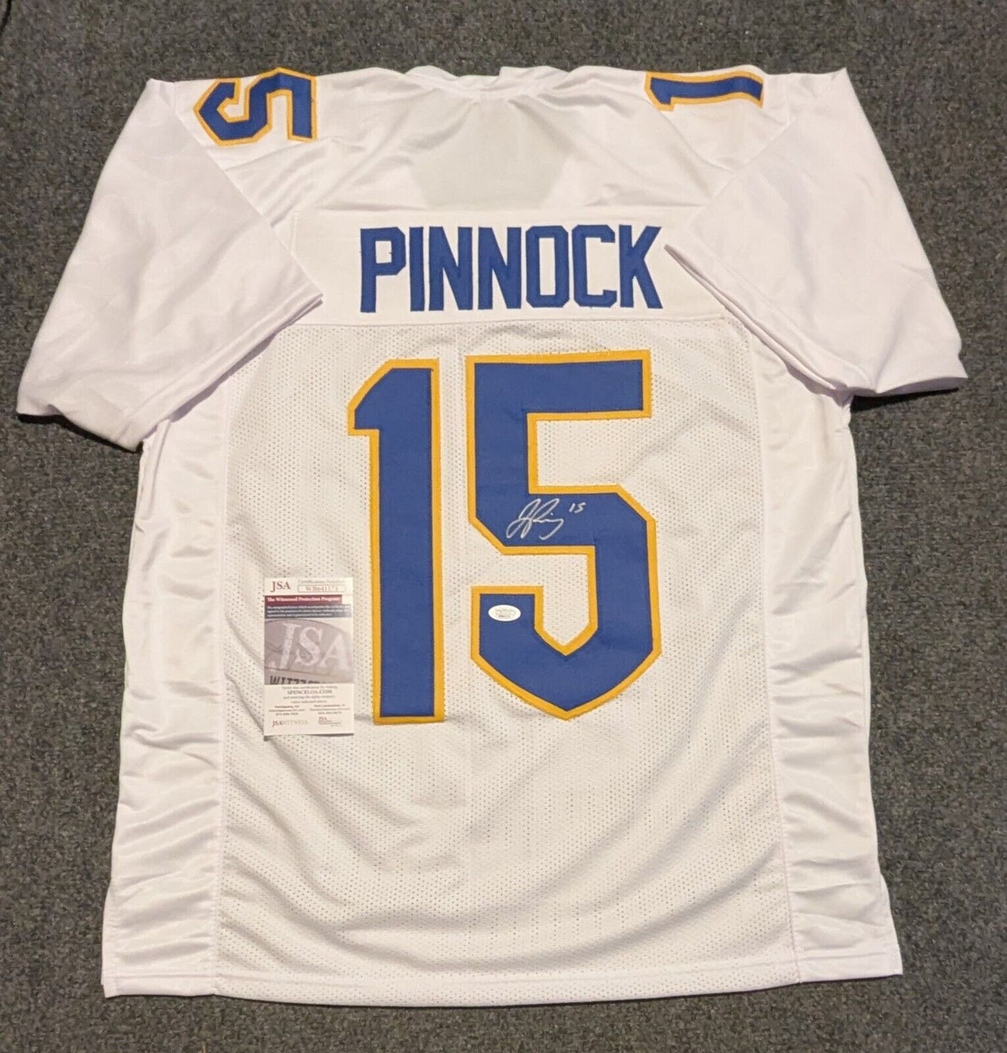 Pitt Panthers Jason Pinnock Autographed Jersey Jsa Coa