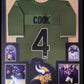 Framed Minnesota Vikings Dalvin Cook Autographed Signed Jersey Beckett Holo