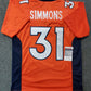 Denver Broncos Justin Simmons Autographed Signed Jersey Jsa  Coa