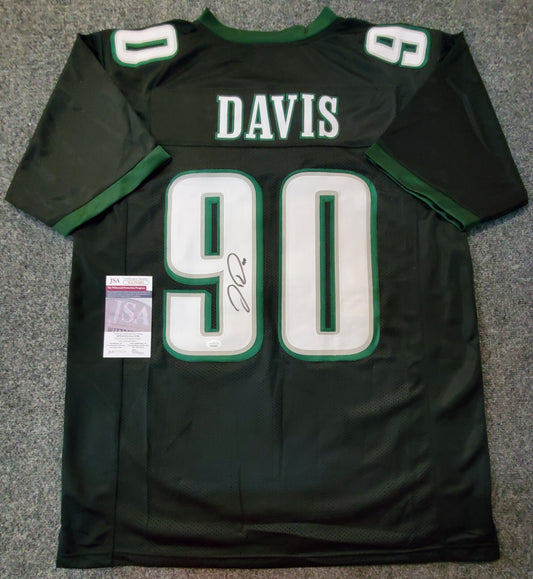 Philadelphia Eagles Jordan Davis Autographed Signed Jersey Jsa Coa