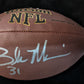 Miami Dolphins Brock Marion Autographed Signed Nfl Football Jsa Coa
