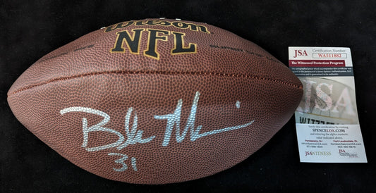 Miami Dolphins Brock Marion Autographed Signed Nfl Football Jsa Coa