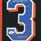 Framed New York Mets Billy Wagner Autographed Inscribed Jersey Jsa Coa