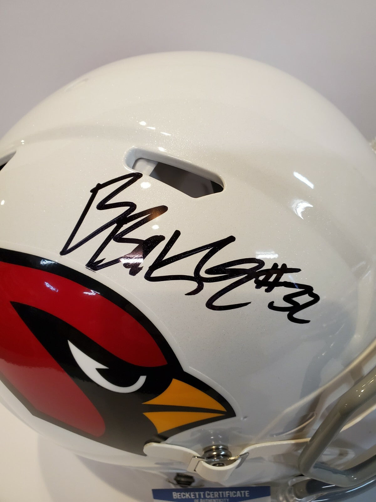 Budda Baker Signed Arizona Cardinals Speed Authentic Full Size Helmet Bas Coa