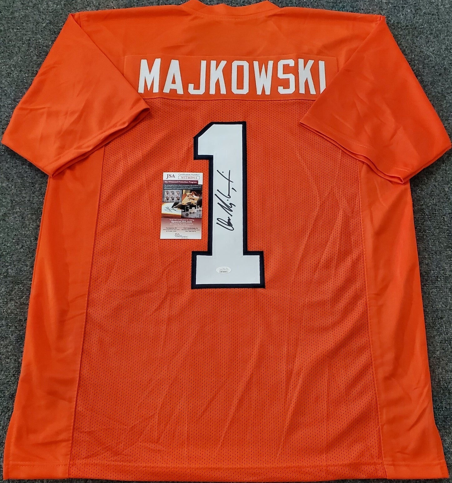 Virginia Cavaliers Don Majkowski Signed Autographed Jersey Jsa Coa