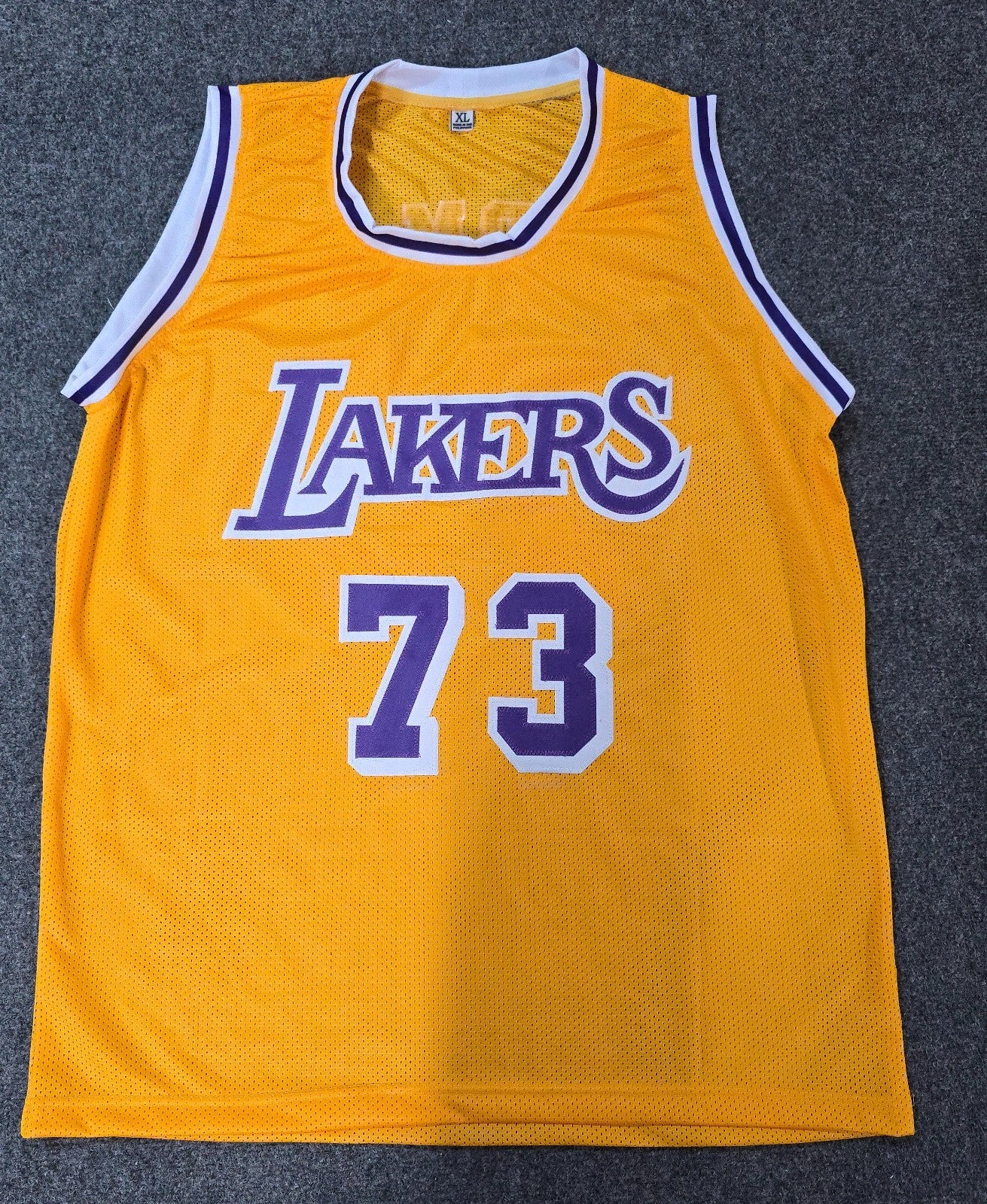 Los Angeles Lakers Dennis Rodman Autographed Signed Jersey Jsa Holo