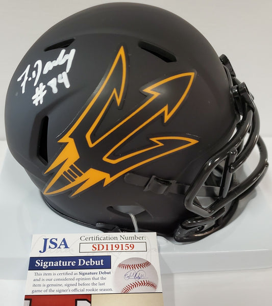 Frank Darby Autographed Arizona State Sun Devils Eclipse Mini Helmet Jsa Coa