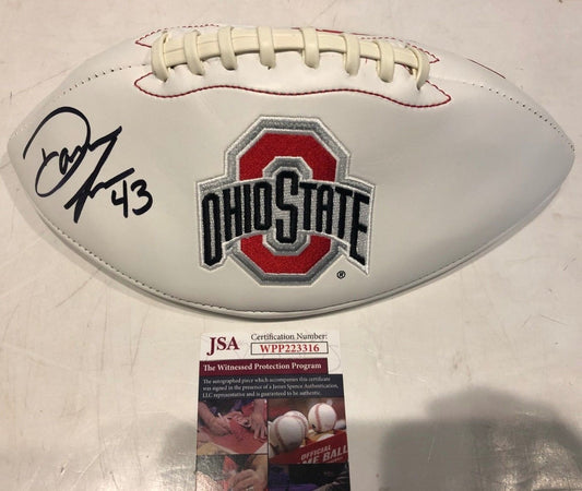 Darron Lee Autographed Signed Ohio State Buckeyes Logo Football Jsa Coa