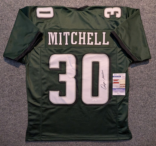 Philadelphia Eagles Quinyon Mitchell Autographed Signed Jersey Jsa Coa
