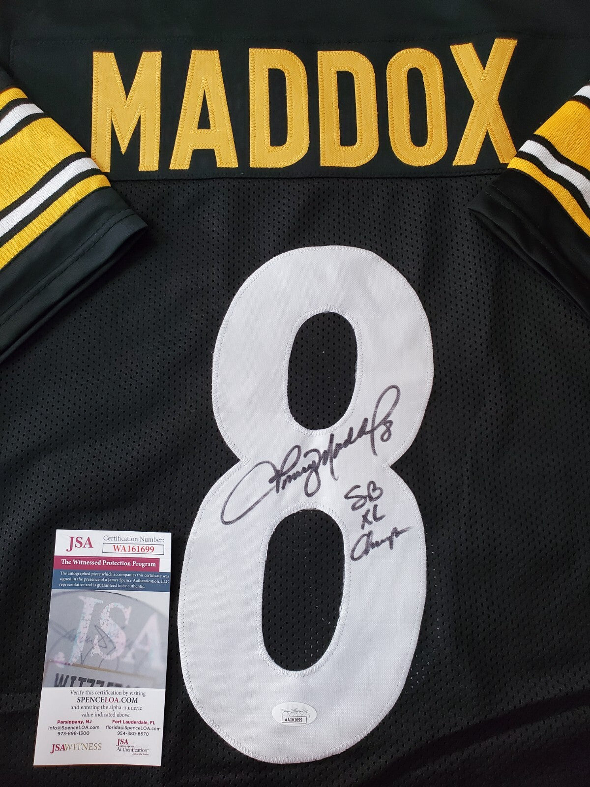 Pittsburgh Steelers Tommy Maddox Autographed Signed Inscribed Jersey Jsa Coa