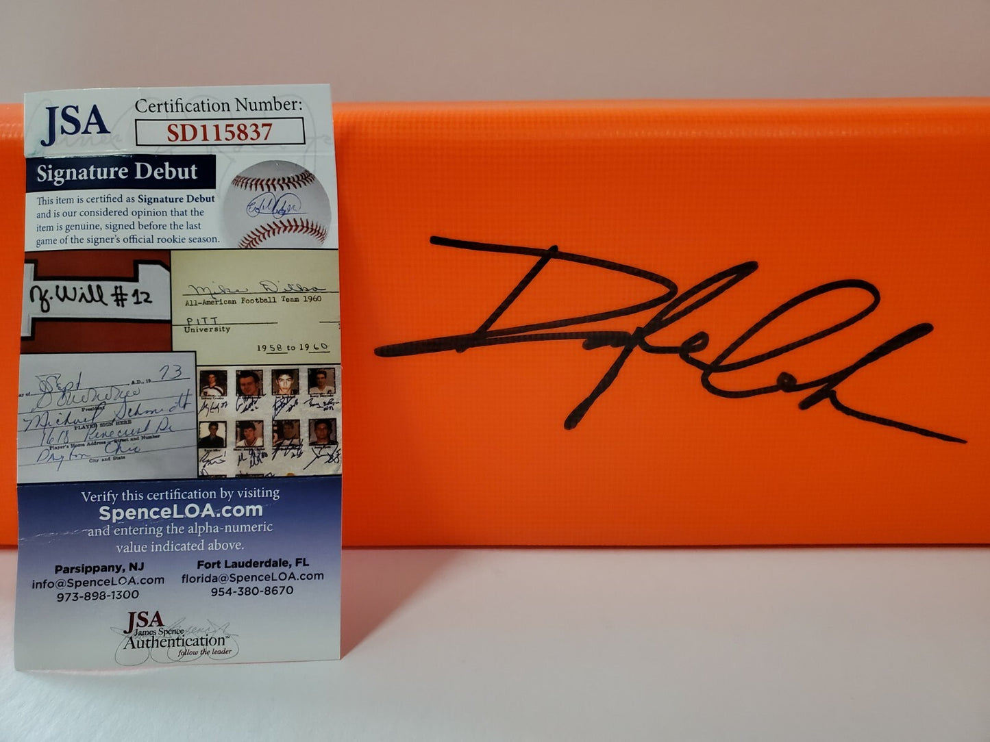 Odafe Jayson Oweh Autographed Signed Pylon Jsa Coa