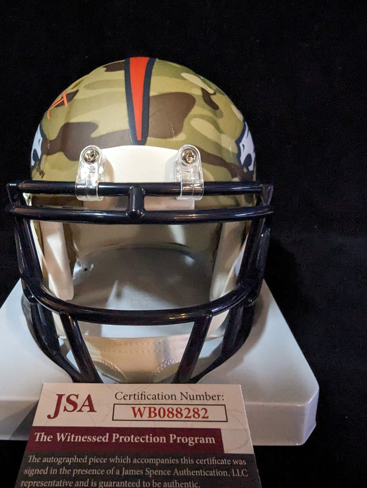 Denver Broncos Pat Surtain Ii Autographed Alt Camo Mini Helmet Jsa Coa