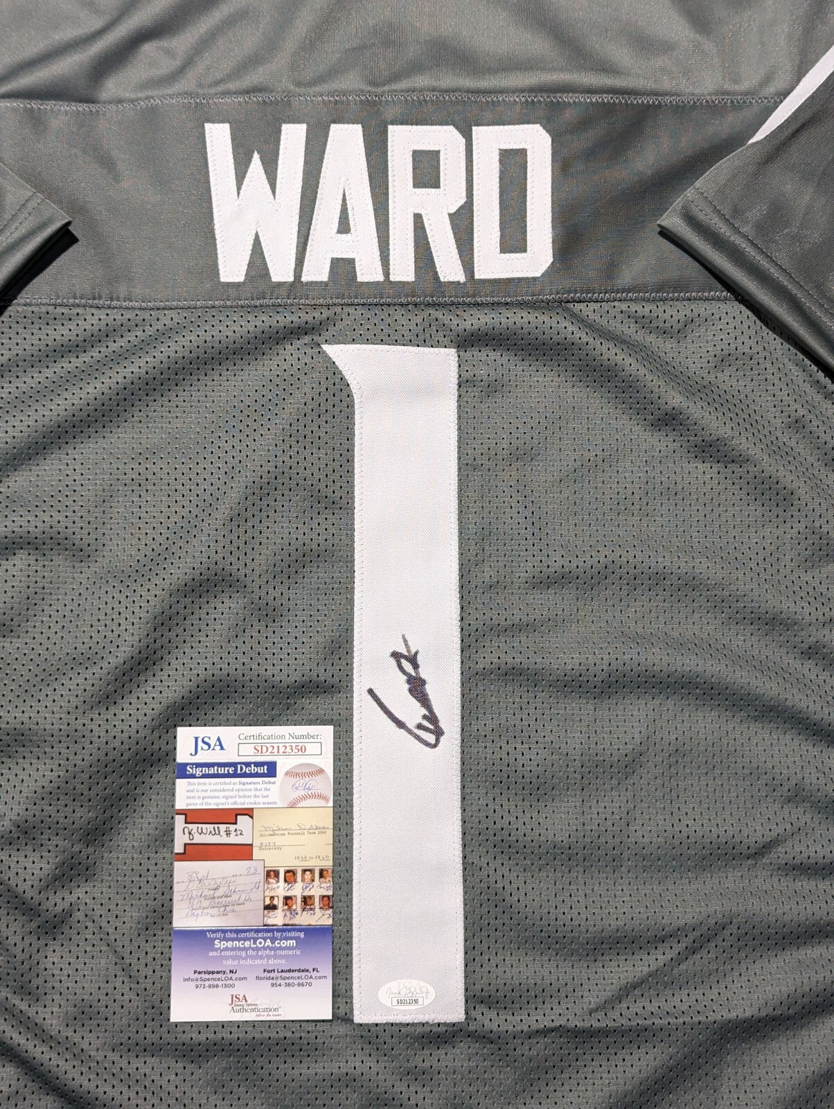 Washington State Cougars Cameron Ward Autographed Signed Jersey Jsa Coa