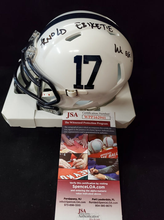Penn State Nittany Lions Arnold Ebiketie Autographed Signed Mini Helmet Jsa Coa
