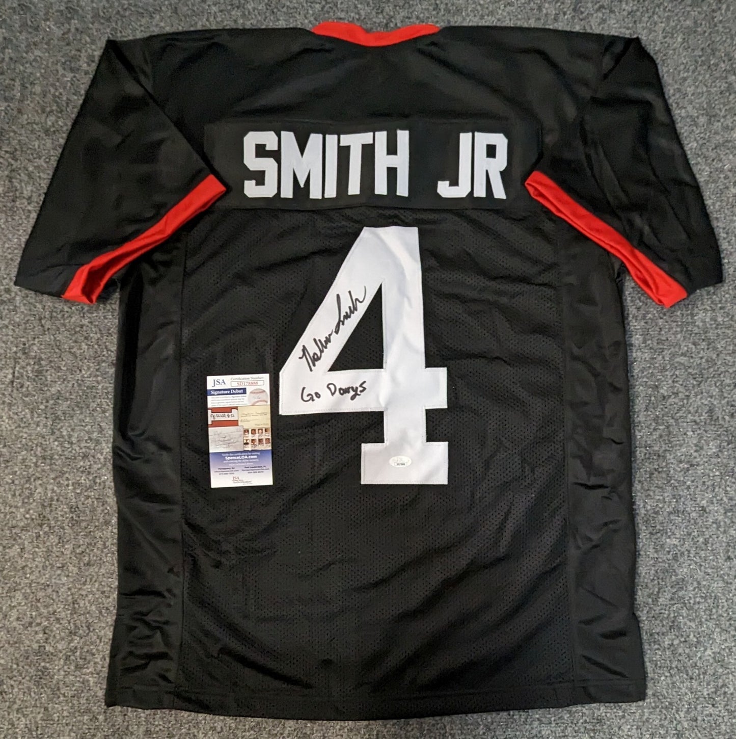 Georgia Bulldogs Nolan Smith Jr Autographed Signed Inscribed Jersey Jsa Coa