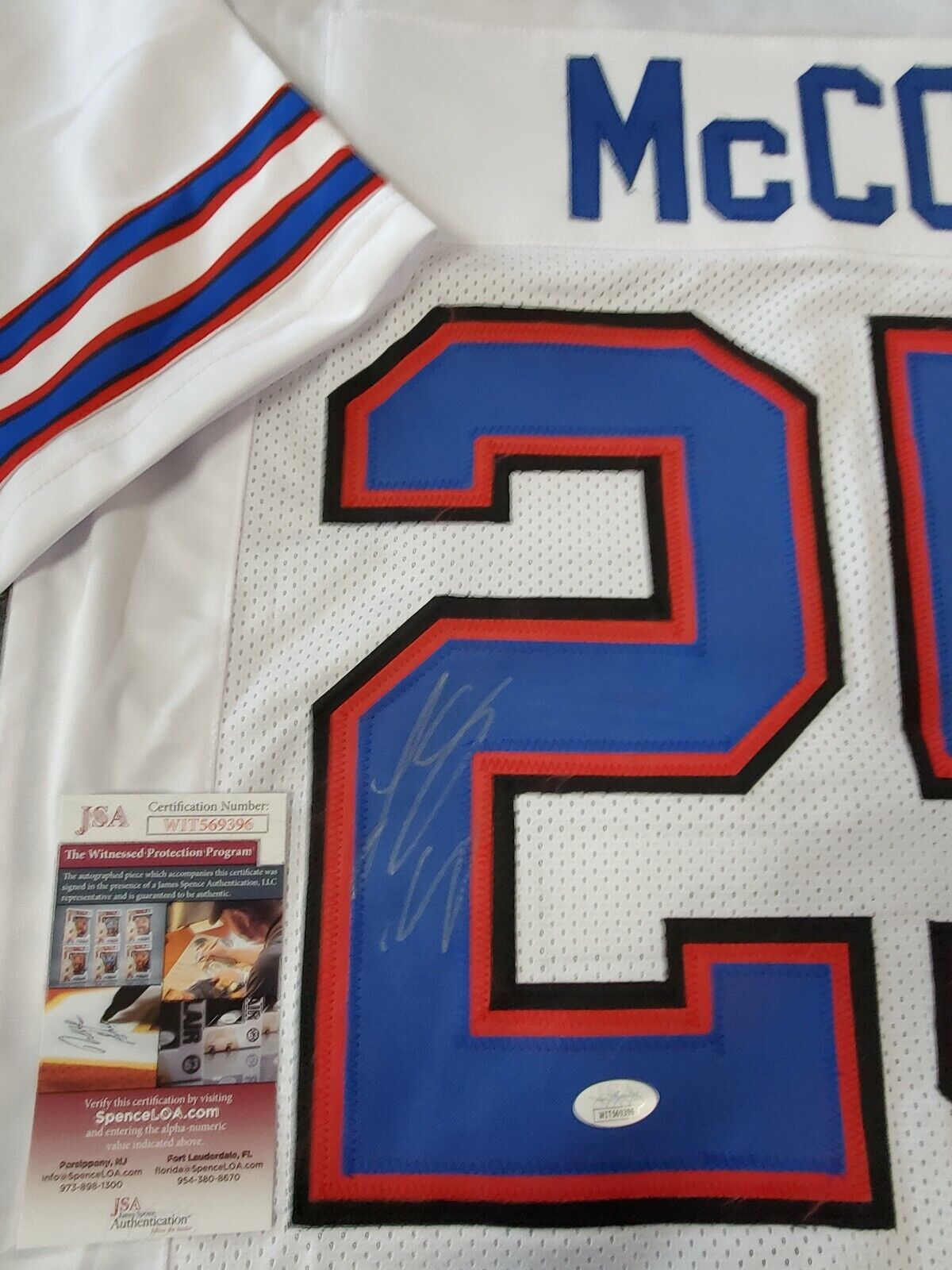 Buffalo Bills Lesean Mccoy Autographed Signed Jersey Jsa  Coa