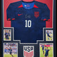Framed Carli Lloyd Autographed Signed Usa Jersey Jsa Coa