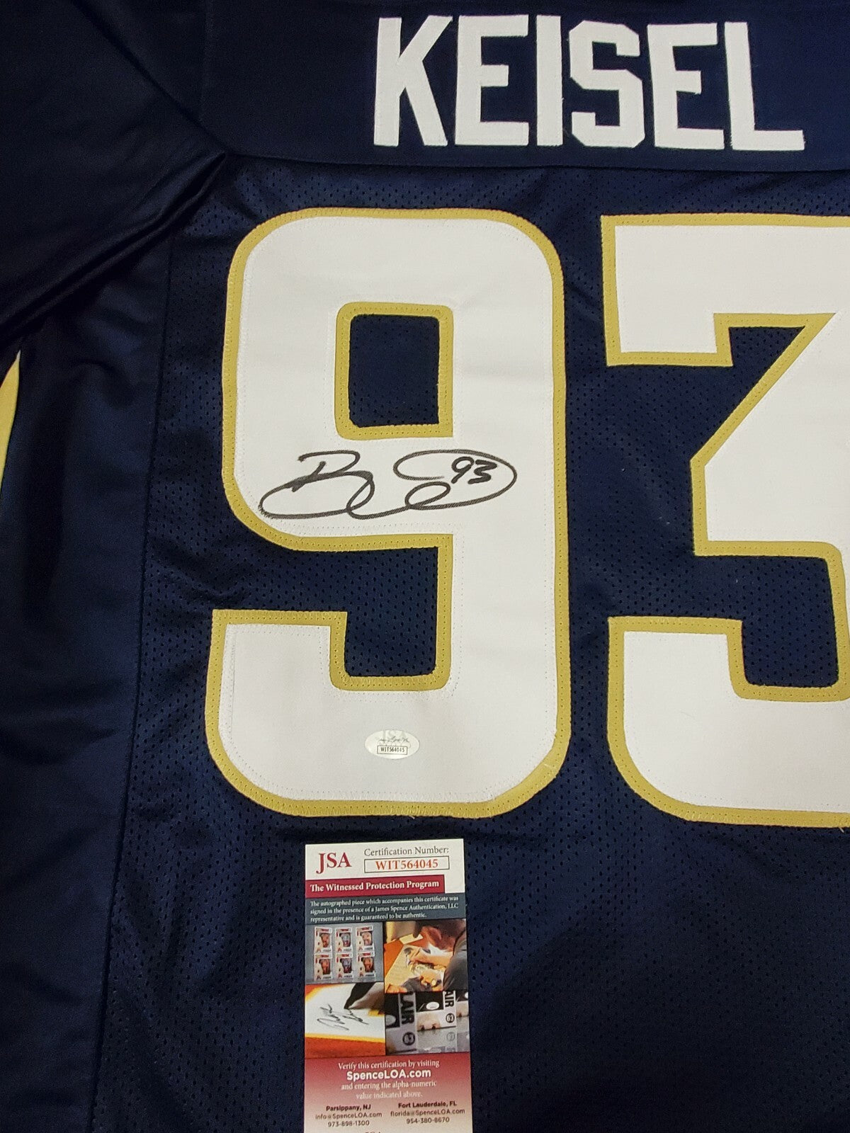 Brigham Young Byu Brett Keisel Autographed Signed Jersey Jsa  Coa