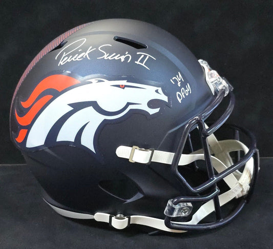 Denver Broncos Pat Surtain Ii Signed Insc Replica Full Size Helmet Beckett