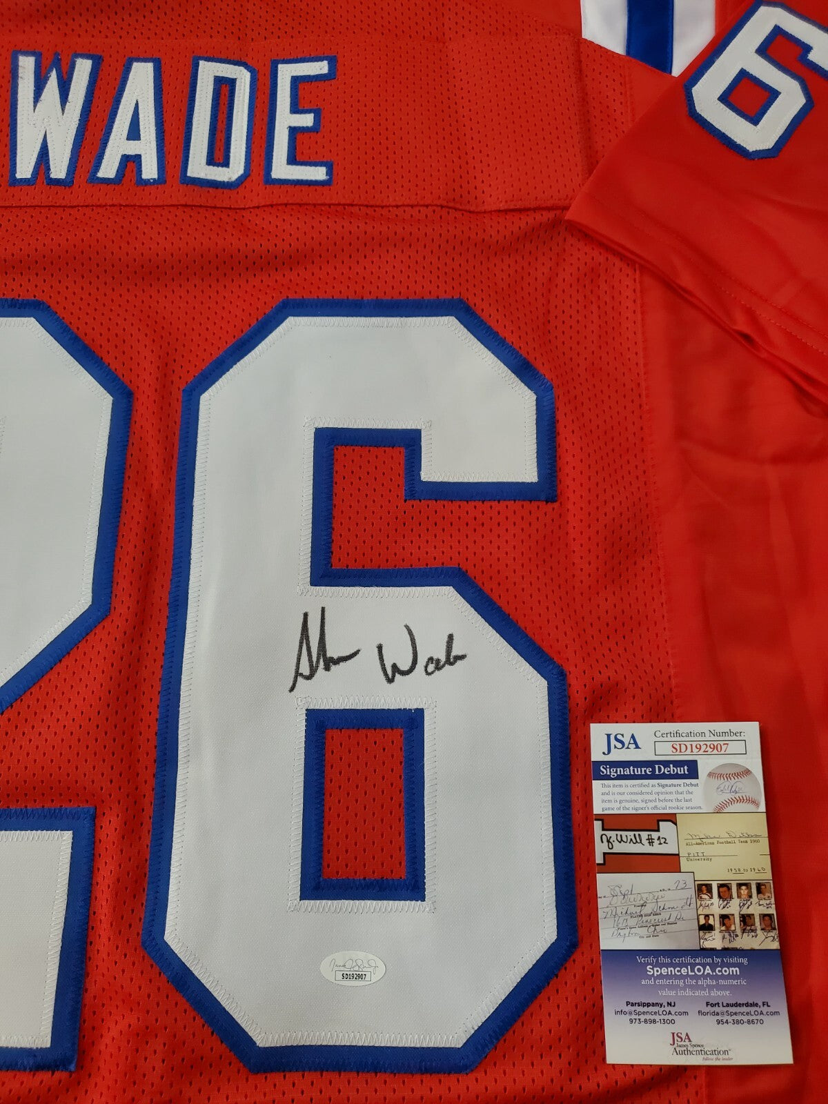 New England Patriots Shaun Wade Autographed Signed Jersey Jsa  Coa