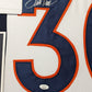 Framed Denver Broncos Terrell Davis Autographed Signed Jersey Jsa Coa