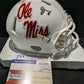 Ole Miss Rebels Jonathan Mingo Signed Speed Mini Helmet Jsa Coa