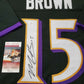 Baltimore Ravens Marquise Brown Autographed Signed Jersey Jsa  Coa