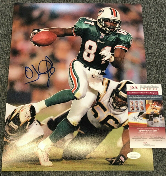 Miami Dolphins Oj Mcduffie Autographed Signed 11X14 Photo Jsa  Coa