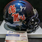 Ole Miss Rebels Jonathan Mingo Signed Speed Mini Helmet Jsa Coa