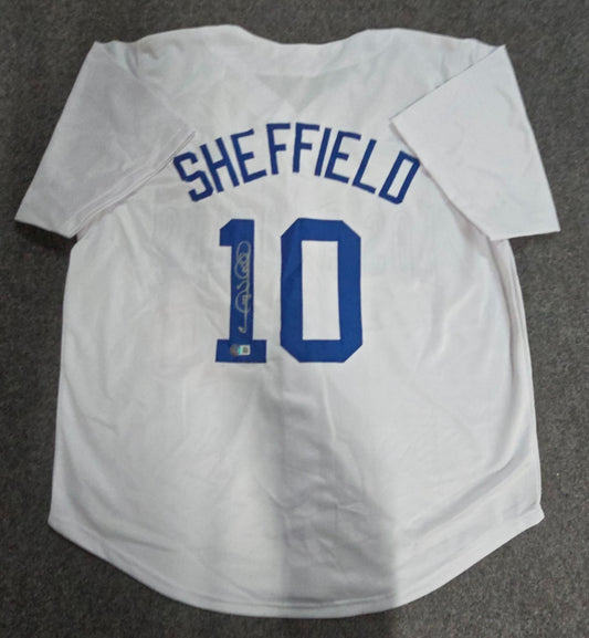 Los Angeles Dodgers Gary Sheffield Signed Custom Jersey Beckett Holo