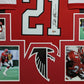 MVP Authentics Framed Atlanta Falcons Deion Sanders Autographed Signed Jersey Beckett Holo 540 sports jersey framing , jersey framing