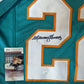 Miami Dolphins Mercury Morris Autographed Signed Jersey Jsa Coa