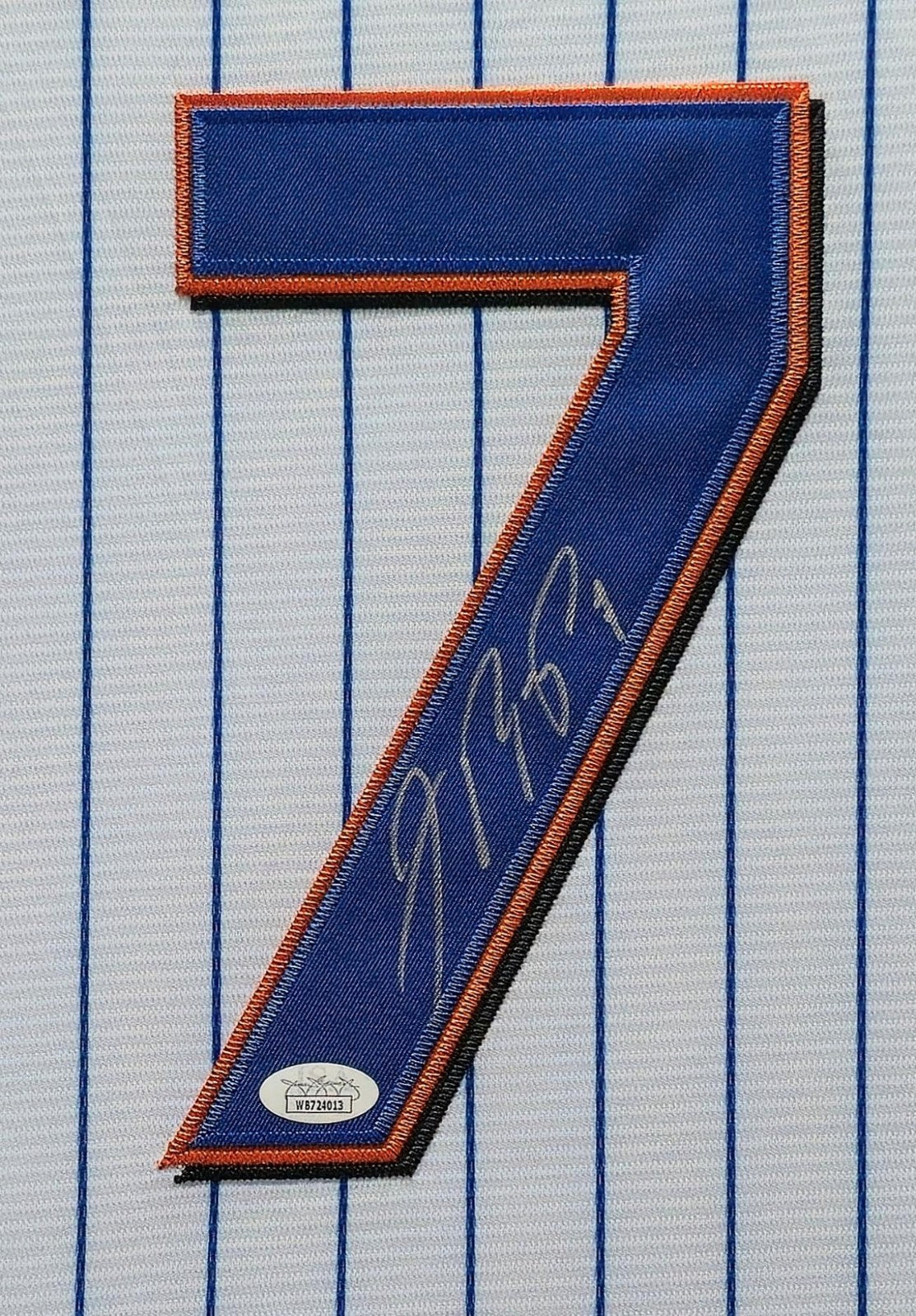 Framed New York Mets Jose Reyes Autographed Signed Jersey Jsa Coa