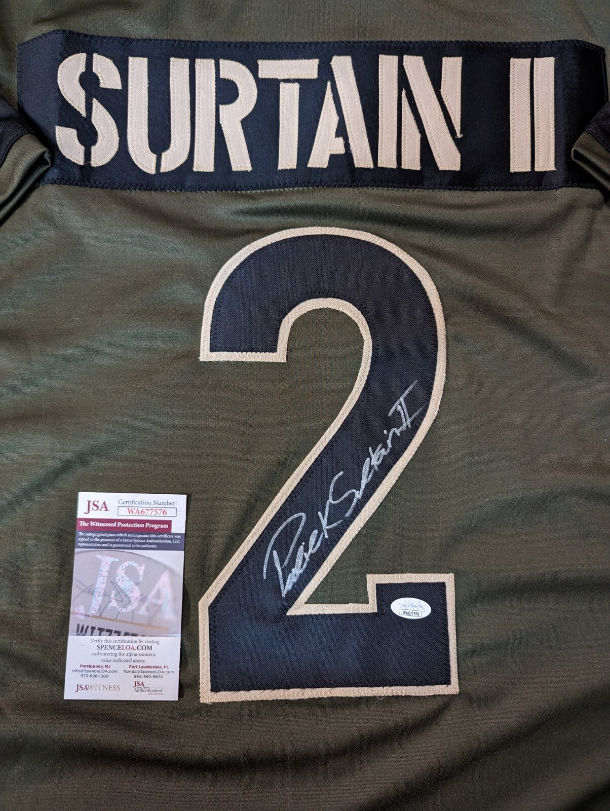 Denver Broncos Patrick Surtain Ii Autographed Signed Jersey Jsa  Coa
