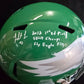 Philadelphia Eagles Fletcher Cox Signed Full Size Kelly Replica Helmet Jsa Coa