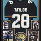Framed Jacksonville Jaguars Fred Taylor Autographed Signed Jersey Jsa Coa