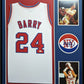MVP Authentics Framed New York Nets Rick Barry Autographed Signed Jersey Jsa Coa 450 sports jersey framing , jersey framing