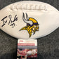 Irv Smith Jr Autographed Signed Minnesota Vikings Logo Football Jsa Coa