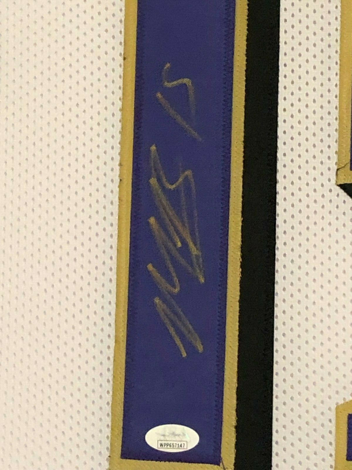 Framed Baltimore Ravens Marquise Brown Autographed Signed Jersey Jsa Coa