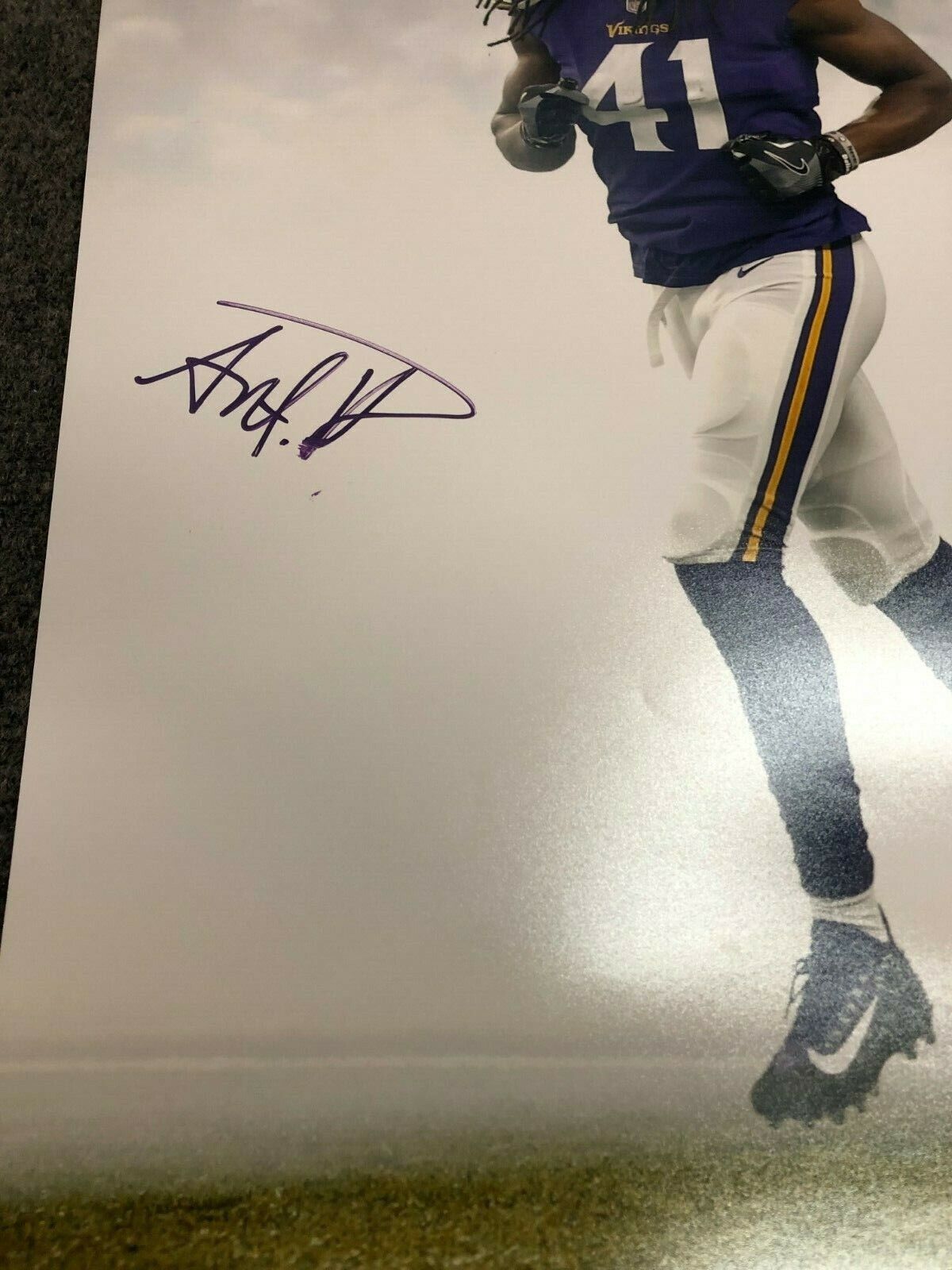 MVP Authentics Minnesota Vikings Anthony Harris Autographed Signed 16X20 Photo Jsa  Coa 62.10 sports jersey framing , jersey framing