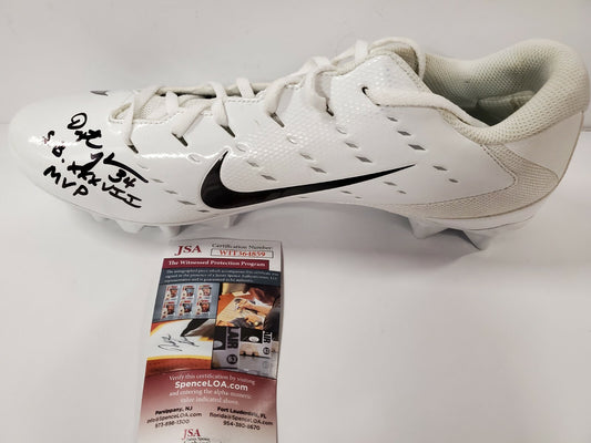 Tampa Bay Buccaneers Dexter Jackson Autographed Inscribed Nike Cleat Jsa Coa