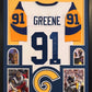 MVP Authentics Framed Kevin Greene Autographed Signed Inscribed L.A. Rams Jersey Jsa Coa 539.10 sports jersey framing , jersey framing
