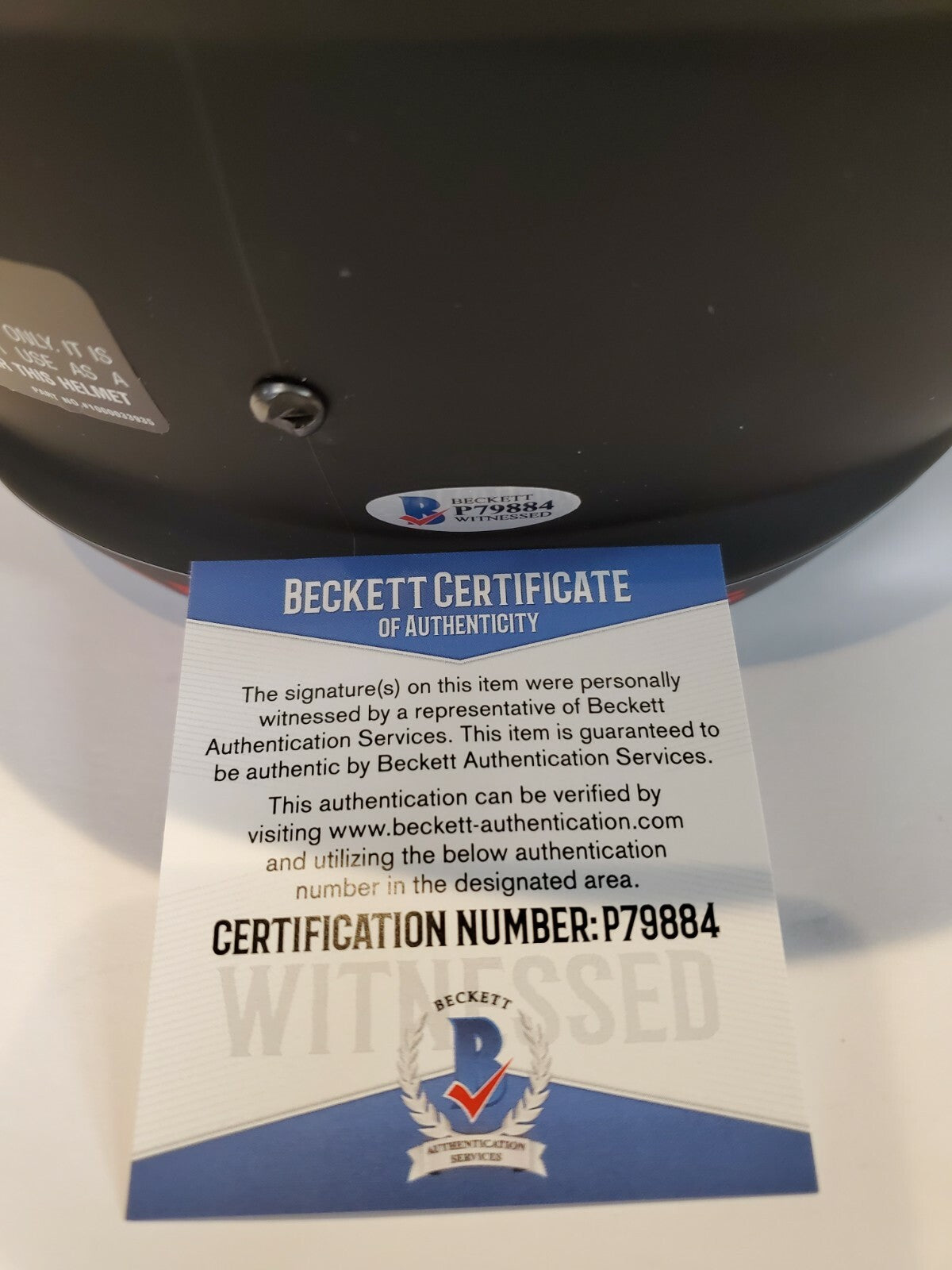 Budda Baker Arizona Cardinals Full Size Eclipse Replica Helmet Beckett Coa