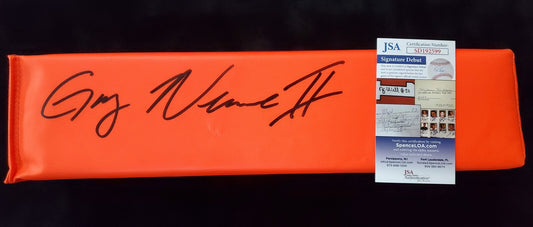 Greg Newsome Ii Autographed Signed End Zone Pylon Jsa Coa