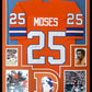 Framed Denver Broncos Haven Moses Autographed Signed Jersey Jsa Coa