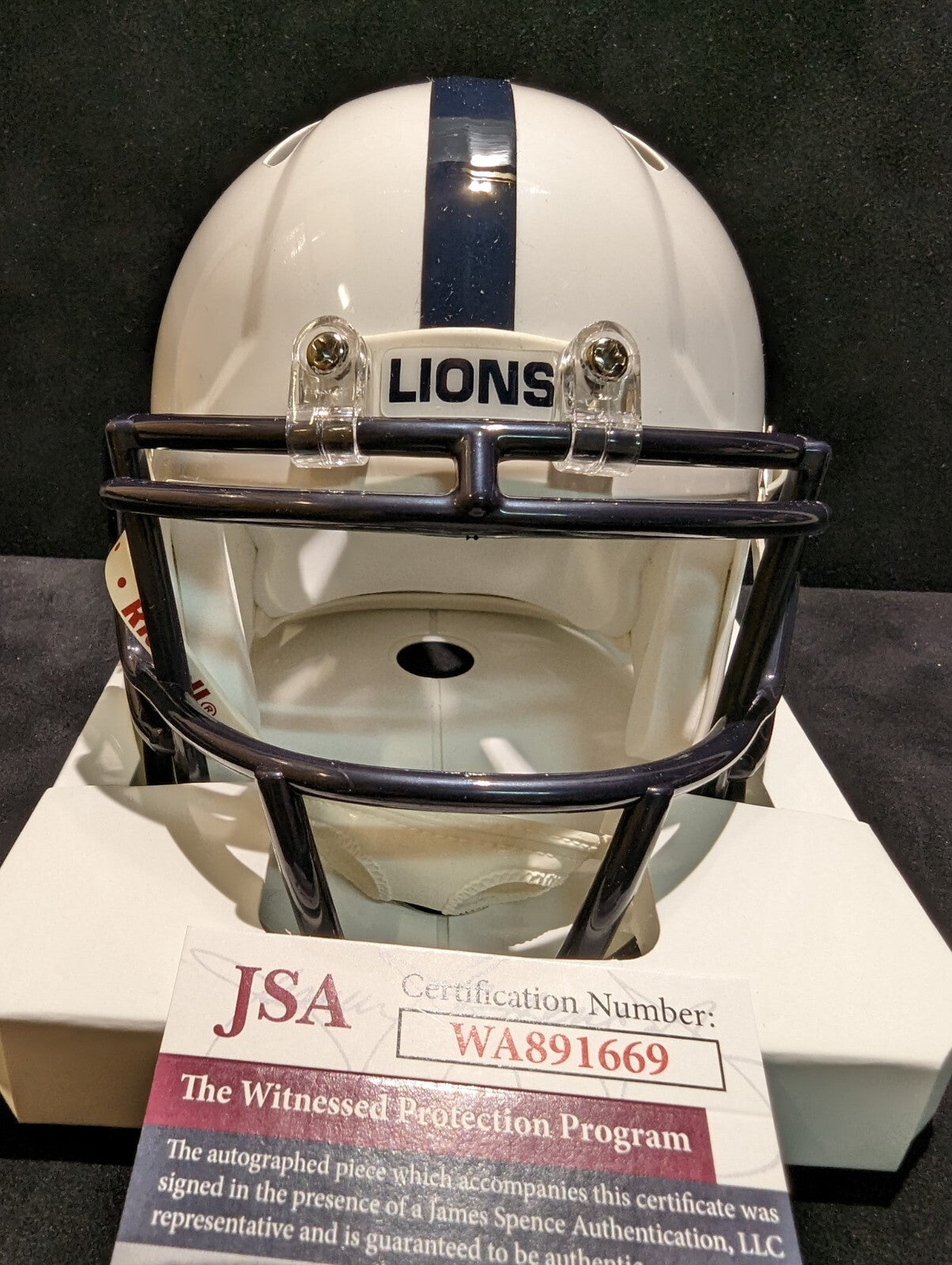 Penn State Autographed Signed Odafe Jayson Oweh Speed Mini Helmet Jsa Coa